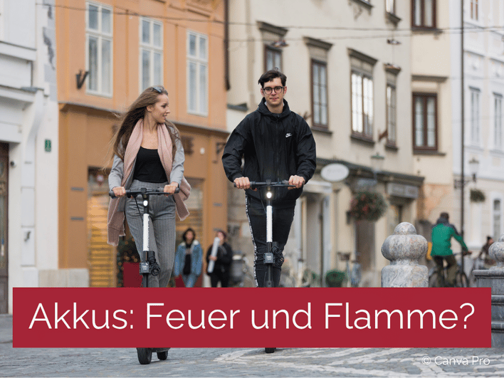 Aufladbare Akkus bergen Brandgefahren